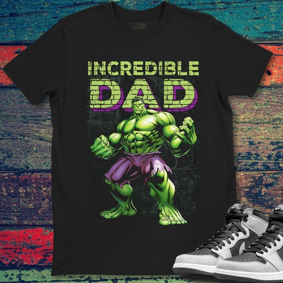 Incredible Dad Marvel The Incredible Hulk Unisex Gift T-Shirt Gift For Men Women - Picture 1 of 2